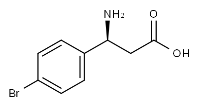 (S)-3-氨基-3-(4-溴苯基)丙酸, 275826-36-3, 结构式