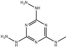 2,4-Dihydrazino-6-methylamino-s-triazine Structure