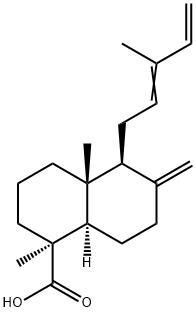 8(17),12,14-Labdatriene-19-oic acid Structure