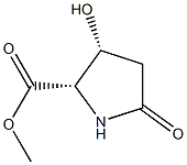Proline, 3-hydroxy-5-oxo-, methyl ester, DL-cis- (8CI) Structure