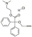 2-(dimethylamino)ethyl diphenyl(prop-2-ynyloxy)acetate hydrochloride Structure
