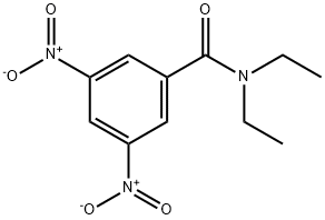BenzaMide, N,N-diethyl-3,5-dinitro- Structure