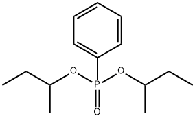 Phenylphosphonic acid bis(1-methylpropyl) ester Structure