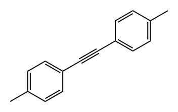 1,2-二(4-甲基苯)乙炔, 2789-88-0, 结构式