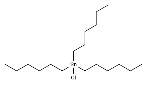 Trihexyltin Structure