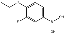 4-乙氧基-3-氟苯硼酸, 279263-10-4, 结构式