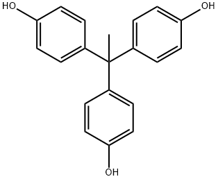 1,1,1-トリス(4-ヒドロキシフェニル)エタン 化学構造式