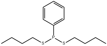 Phenylphosphonodithious acid dibutyl ester Structure