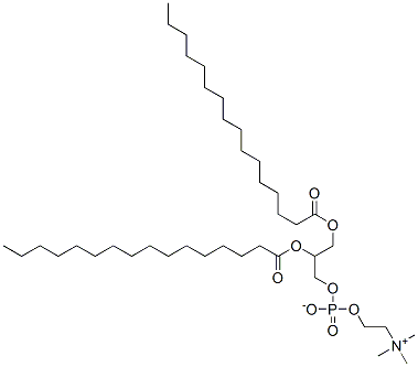 1,2-DIHEXADECANOYL-RAC-GLYCERO-3-PHOSPHOCHOLINE Structure
