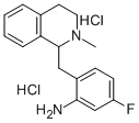 1-(2-Amino-4-fluorobenzyl)-2-methyl-1,2,3,4-tetrahydroisoquinoline dih ydrochloride Structure
