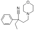 BUTYRONITRILE, 2-(2-MORPHOLINOETHYL)-2-PHENYL- Structure