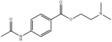 2-(dimethylamino)ethyl 4-(acetylamino)benzoate Structure