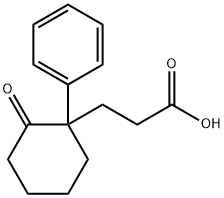 2-Oxo-1-phenylcyclohexanepropionic acid Structure