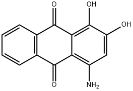 4-amino-1,2-dihydroxyanthracene-9,10-dione Structure