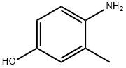 4-氨基-3-甲基苯酚 结构式
