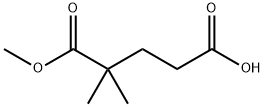 5-methoxy-4,4-dimethyl-5-oxopentanoic acid Structure