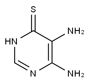 4,5-DIAMINO-6-MERCAPTOPYRIMIDINE Structure
