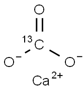 CALCIUM CARBONATE-13C Structure