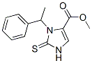 methyl 2,3-dihydro-3-(1-phenylethyl)-2-thioxo-1H-imidazole-4-carboxylate Structure