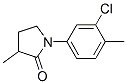 1-(3-chloro-4-methyl-phenyl)-3-methyl-pyrrolidin-2-one Structure