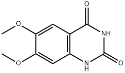 6,7-二甲氧基-2,4-喹唑啉二酮, 28888-44-0, 结构式