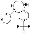 2,3-Dihydro-5-phenyl-7-(trifluoromethyl)-1H-1,4-benzodiazepine Structure