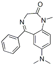 7-(Dimethylamino)-1,3-dihydro-1-methyl-5-phenyl-2H-1,4-benzodiazepine-2-one Structure