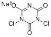 ジクロロイソシアヌル酸ナトリウム 化学構造式