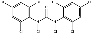 1,3-Dichloro-1,3-bis(2,4,6-trichlorophenyl)urea Structure