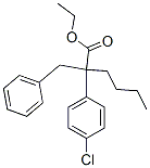 ethyl 2-benzyl-2-(4-chlorophenyl)hexanoate Structure
