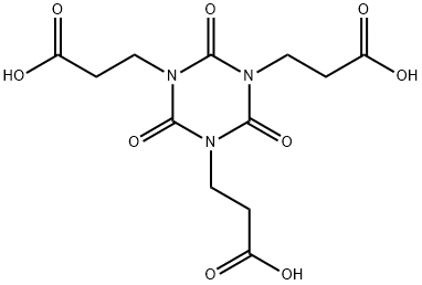 TRIS(2-CARBOXYETHYL) ISOCYANURATE Structure