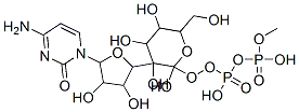 [5-(4-amino-2-oxo-pyrimidin-1-yl)-3,4-dihydroxy-oxolan-2-yl]methoxy-[hydroxy-[3,4,5-trihydroxy-6-(hydroxymethyl)oxan-2-yl]oxy-phosphoryl]oxy-phosphinic acid Structure