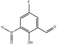 5-氟-2-羟基-3-硝基苯甲醛 结构式
