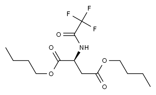 N-Trifluoroacetyl-L-aspartic acid dibutyl ester Structure