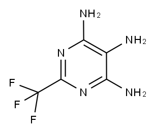 2-(trifluoromethyl)pyrimidine-4,5,6-triamine Structure