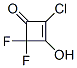 2-Cyclobuten-1-one,  2-chloro-4,4-difluoro-3-hydroxy- Structure