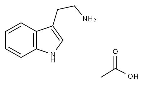 1H-Indole-3-ethanamine, monoacetate Structure