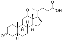 3,12-dioxo-5-beta-cholan-24-oic acid Structure