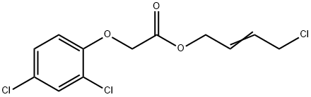 2-(2,4-Dichlorophenoxy)-4-chloro-2-butenyl acetate Structure