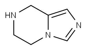 5,6,7,8-テトラヒドロイミダゾ[1,5-A]ピラジン 化学構造式