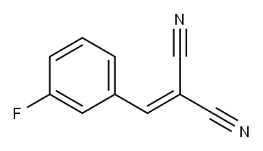 ((3-FLUOROPHENYL)METHYLENE)METHANE-1,1-DICARBONITRILE Structure