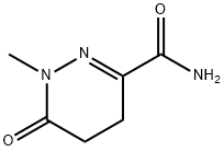1,4,5,6-テトラヒドロ-1-メチル-6-オキソ-3-ピリダジンカルボアミド 化学構造式