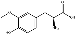 (S)-2-氨基-3-(4-羟基-3-甲氧苯基)丙酸 结构式