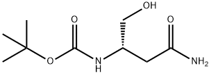 (S)-3-(BOC-氨基)-4-羟基丁酰胺, 30044-67-8, 结构式