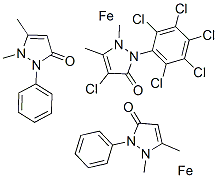 hexachlorotris(1,2-dihydro-1,5-dimethyl-2-phenyl-3H-pyrazol-3-one)diiron|六氯三(1,2-二氢-1,5-二甲基-2-苯基-3H-吡唑-3-酮)二铁