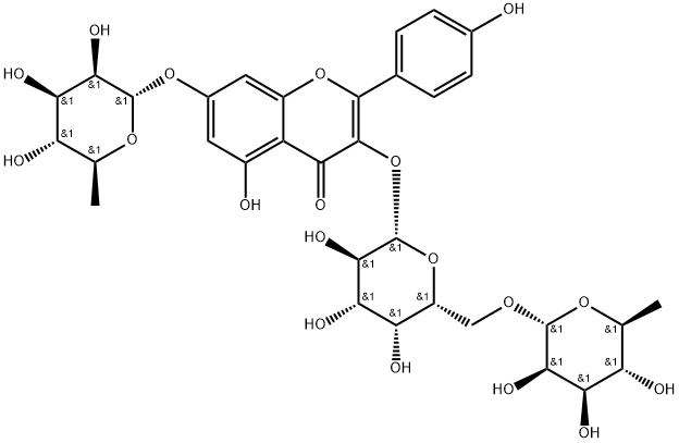 3-[[6-O-(6-Desoxy-α-L-mannopyranosyl)-β-D-galaktopyranosyl]oxy]-7-[(6-desoxy-α-L-mannopyranosyl)oxy]-5-hydroxy-2-(4-hydroxyphenyl)-4H-1-benzopyran-4-on