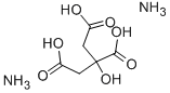 2-ヒドロキシ-1,2,3-プロパントリカルボン酸·2アンモニア塩 化学構造式