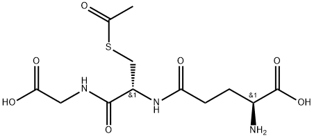 S-乙酰-L-谷胱甘肽, 3054-47-5, 结构式