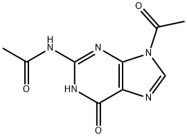 N2,9-ジアセチルグアニン 化学構造式