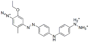 4-[[4-[(4-ジアゾニオフェニル)アミノ]フェニル]アゾ]-2-エトキシ-5-メチルベンゼンジアゾニウム 化学構造式